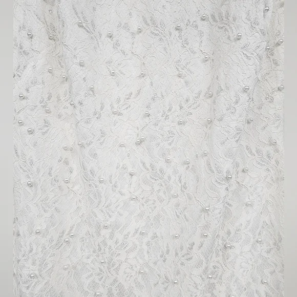 White Dress with Beads Sandro Ferrone - Perfect for Special Occasions - Picture 8 of 13